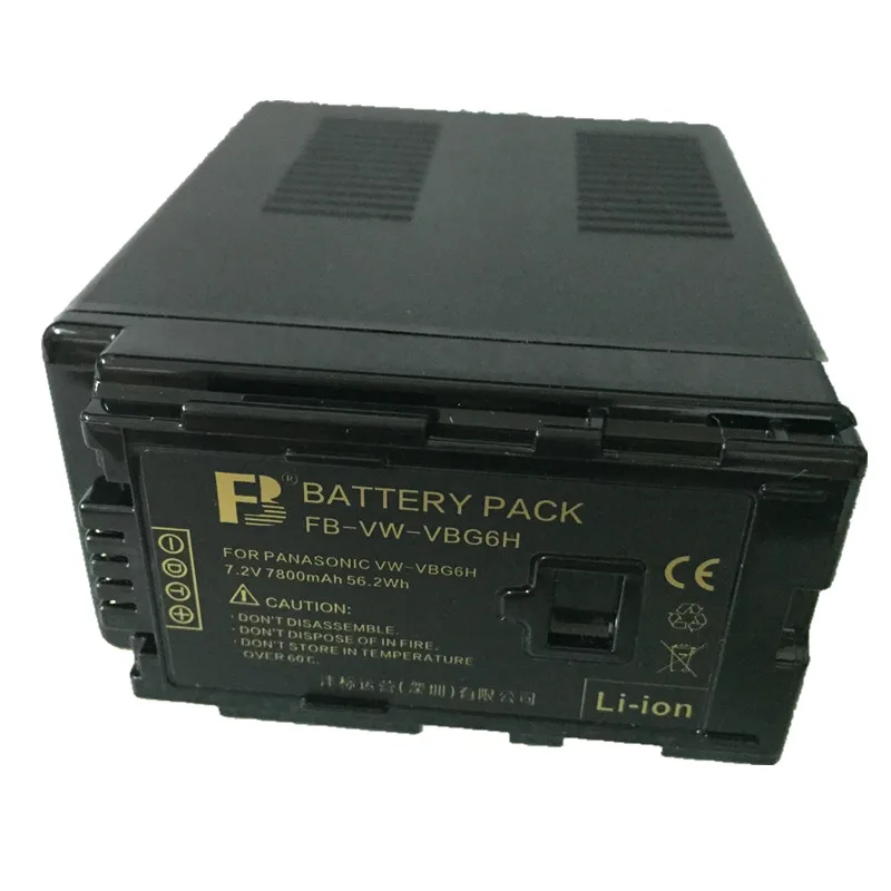VW-VBG6 VW VBG6 цифровая камера Батарея VWVBG6 для цифрового фотоаппарата PANASONIC AG-HMC71 HMC150 HPX250 AC160MC AG-AC130 AG-AC160 литиевые батареи