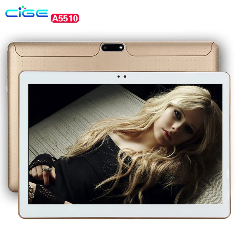 

CIGE A5510 10.1 Inch 3G 4G Lte Android Phablet Tablets PC Tab Pad 10" IPS 1280x800 MTK Octa Core 4GB RAM 64GB ROM Dual SIM Card