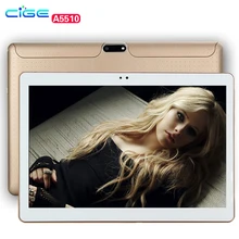 Cige A5510 10.1 дюймов 3 г 4 г LTE Android Phablet таблетки ПК Tab Pad 10 «IPS 1280×800 MTK Octa core 4 ГБ Оперативная память 64 ГБ Встроенная память dual sim карты