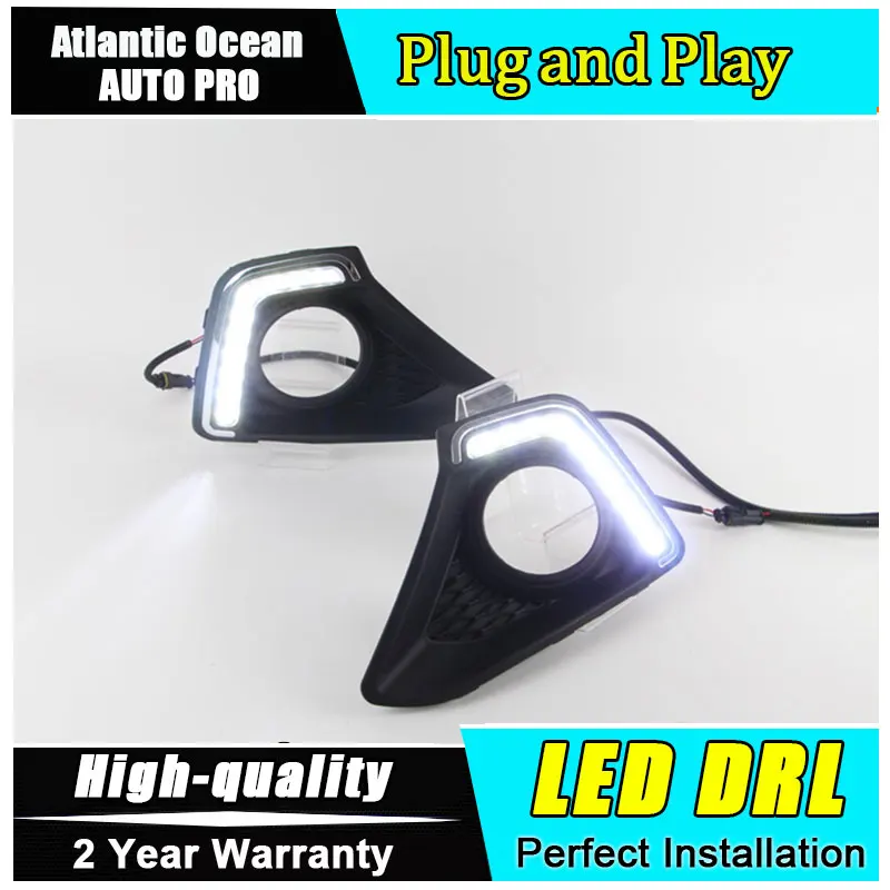 

A&T car styling For Hyundai I10 LED DRL I10  High brightness guide LED DRL led fog lamps daytime running light B style
