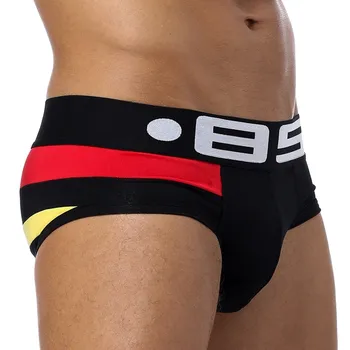 

Brand Men Underwear Sexy Men Briefs Breathable Mens Slip Cueca Male Panties Underpants Briefs 5 colors B113