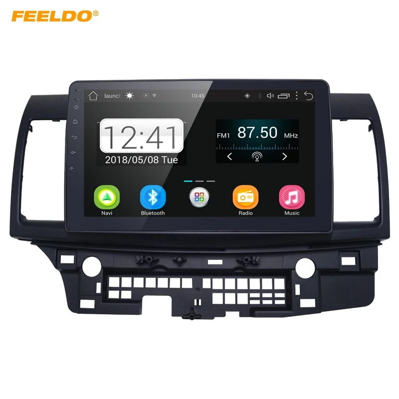 Flash Deal FEELDO 1Set 10inch Bigger HD Screen Android 6.0 Quad Core Car Media Player With GPS Navi Radio For  Mitsubishi Lancer EX#5269 0
