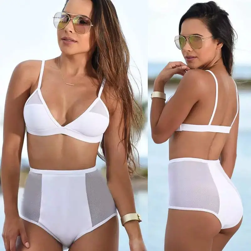 

Women Swimsuits Strappy Women Bikini Set High Waist padded bra Swimwear Swimsuit Bathing Suit Beachwear