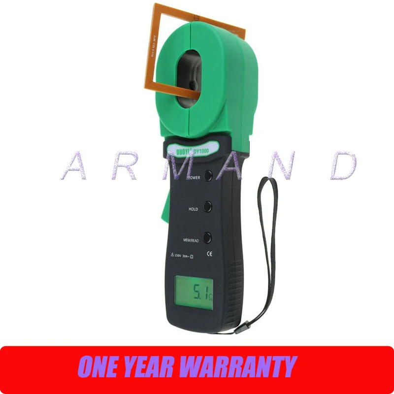 DY1000 Gama 0.01-1000ohm Clamp-on Resistance Terra Tester