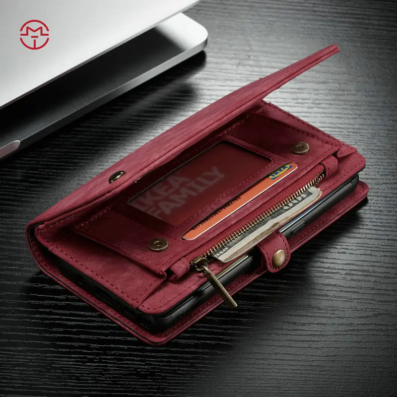 Роскошная кожа caseme чехол для samsung Galaxy Note 10 9 8 S10 S8 S9 плюс A30 A40 A50 A70 бумажник чехол на магните чехол для делового телефона