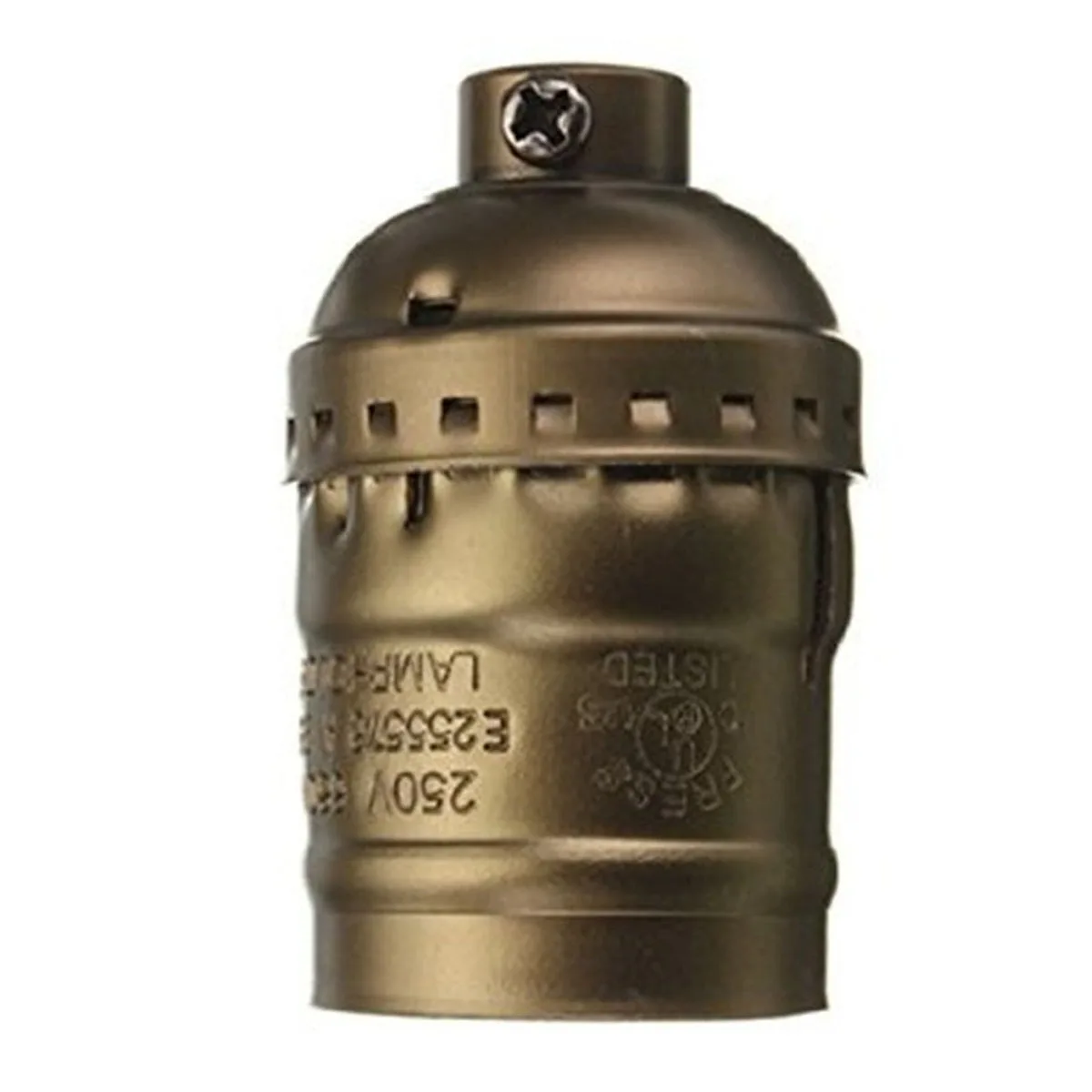 Edison Vintage Lamp Light Base socket Holder adapter E27 Bulbs -Suitable for Bare Bulb Features No wire no switch Antique brass | Лампы и