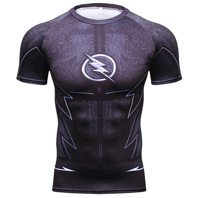

summer 2019 New Flash man Spiderman Superman Captain America Marvel T shirt Avengers Superhero men t shirt casual short sleeve