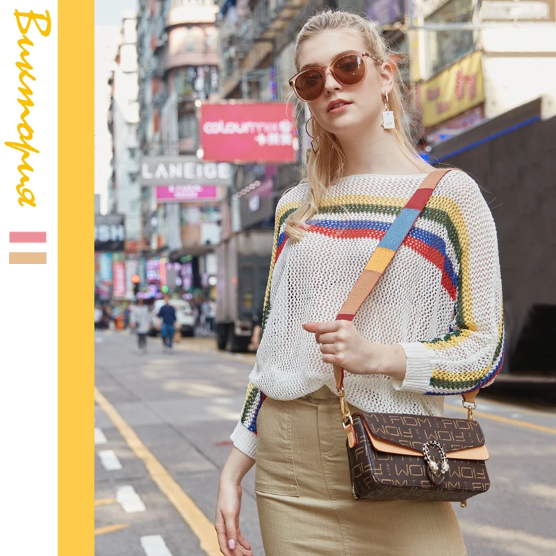 

CHARA'S brand women’s Messenger bag high quality Shoulder Bags springtime new girl Clutch Detachable shoulder strap PU hand bag