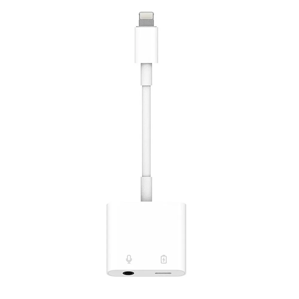 Lightning to 3 5mm Headphone Jack Aux Audio Adapter Splitter For iPhone 7 8 Plus X XS Mas XR 4 in 1 Support IOS Latest System