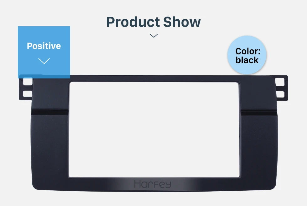 Harfey 2Din автомобильный Авторадио фасции отделка Установка монтажный комплект для BMW 3 серии E46 1998 1999 2000-2005 рамка Панель рамка стерео плеер