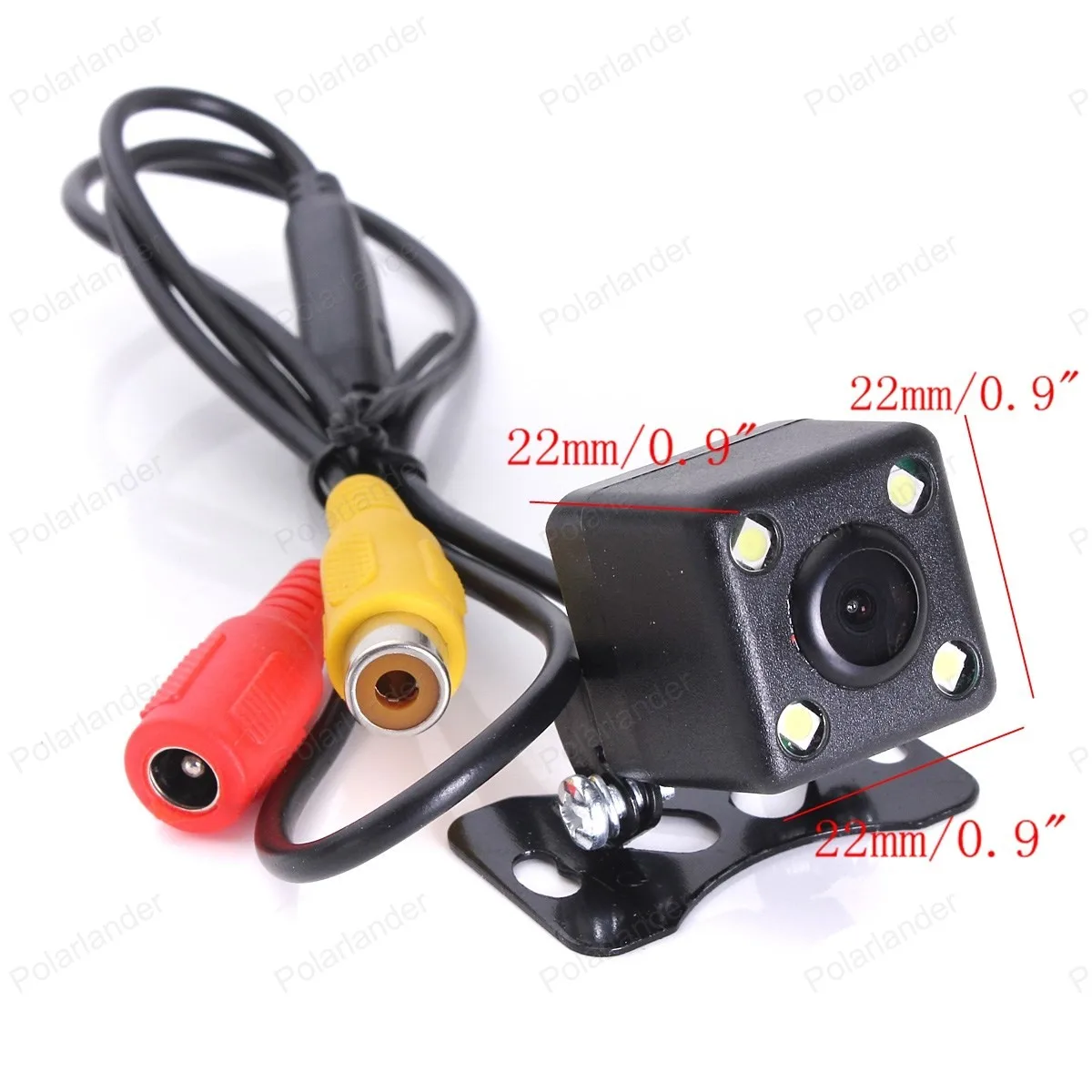4.3 inch LCD 2 ch video input Car Monitor support car DVD player with 4 LED Waterproof night vision reverse parking camera
