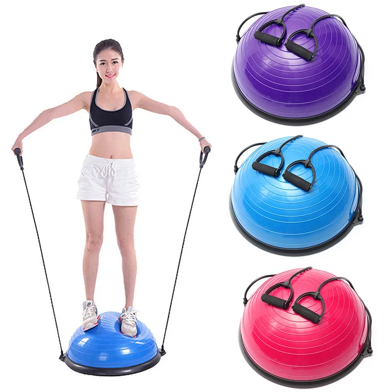 

Newest PVC Inflatable Fitness Ball Balancing Balls Yoga Half Ball Balance Trainer Fitness Strength Exercise Gym Pilates ball