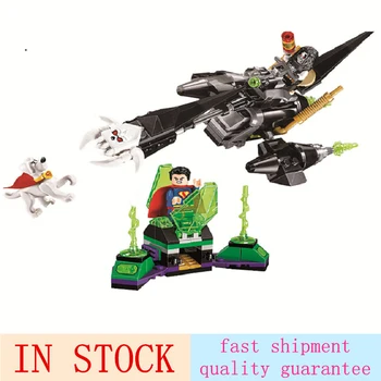 

10842 Super Heroes Superman Krypto Team up Lobo Super 223pcs Building Block Compatible 76096 Brick birthday gifts For Kids