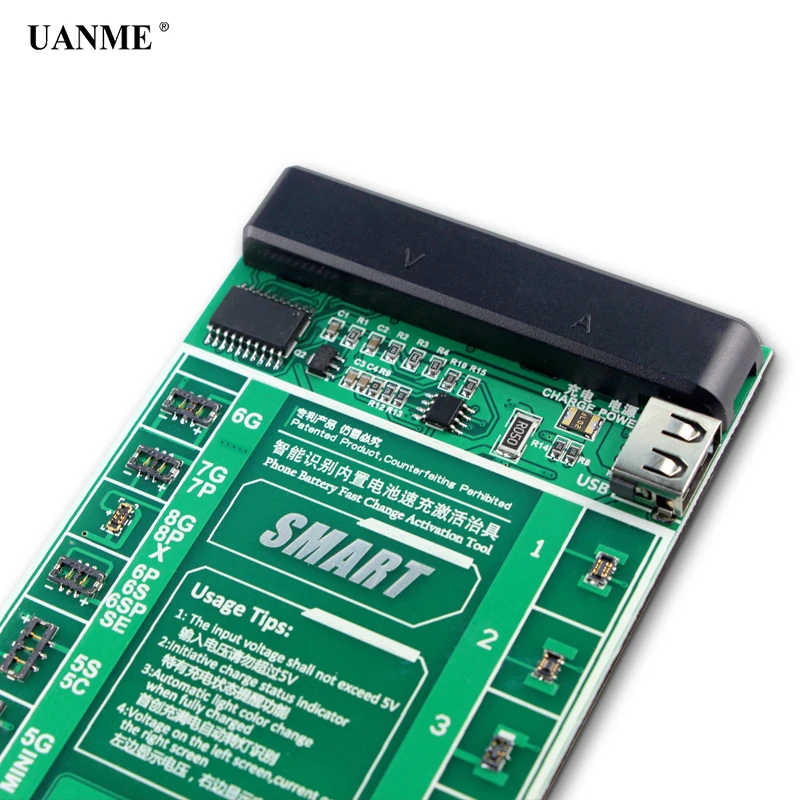 UANME смартфон 2 в 1 аккумулятор быстрая зарядка и активация плата для iPhone 7 7Plus 6 6s 5 4