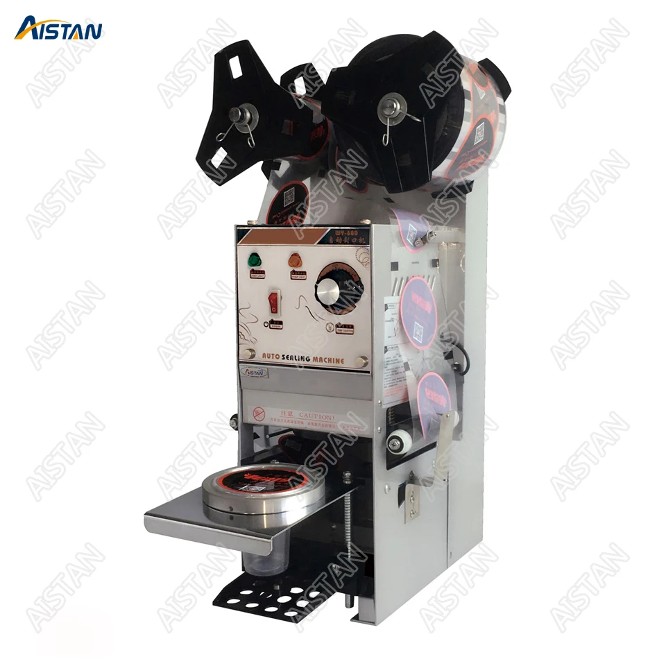 

WY680 Plastic Paper Bubble Tea Cup Sealer Machine Semi-automatic Cup Sealing Machine Electric Sealers