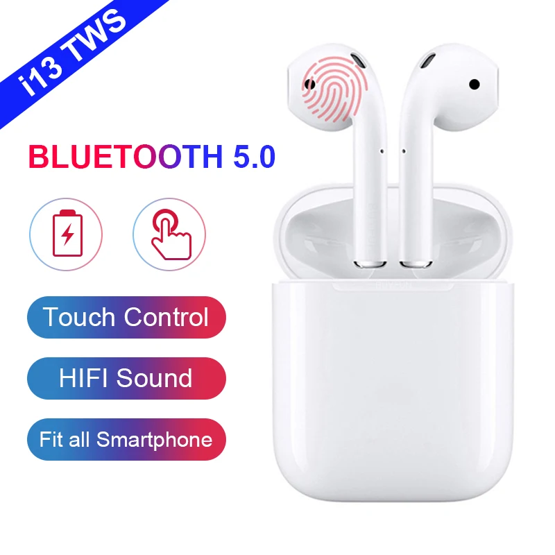 

2019 NEW i13 tws Bluetooth Earphones Wireless earphone Bluetooth 5.0 Earbuds Touch control headset for all phone PK i12 i10 tws