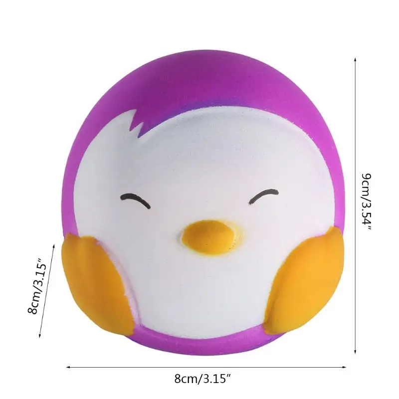 Новый волшебный Пингвин мягкими Jumbo Squishies игрушки изменить цвет замедлить рост Снятие Стресса Squeeze Игрушка подарок для девочек