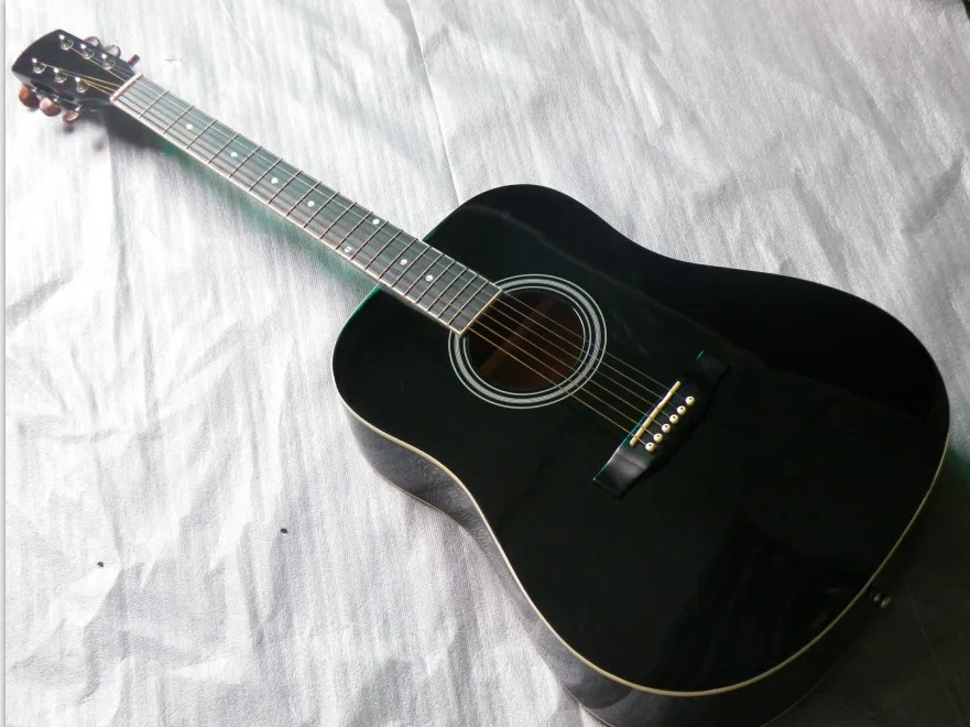 

full size electric acoustic guitar black color 41inch