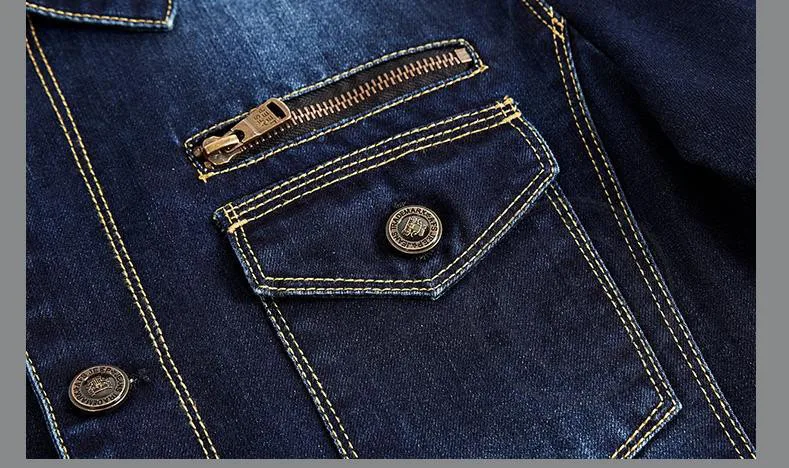 LONMMY M-3XL джинсовая куртка мужская хлопковая в стиле милитари джинсовая куртка мужская куртка армейская многокарманная новая 2018 Мужская s