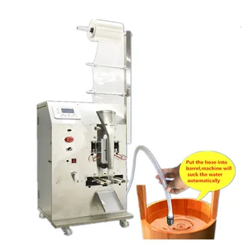 

Liquid packing machine easy operation, packing weight setting directly on display panel
