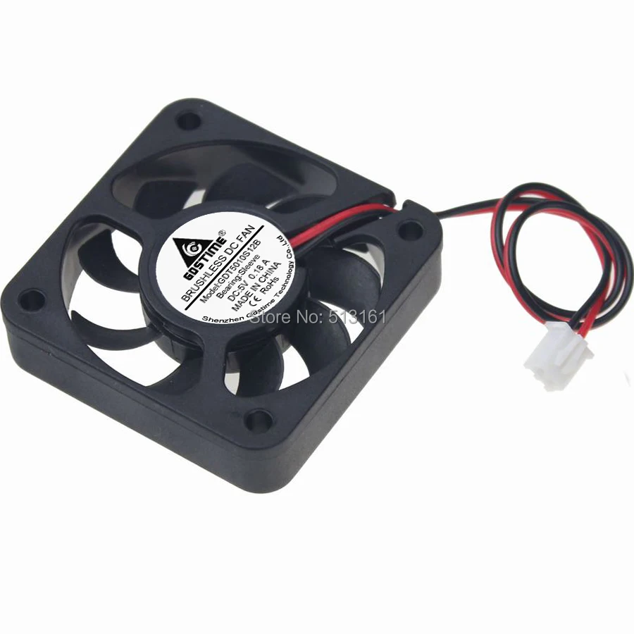 

2PCS/Lot GDT Superb 5010S 5V 9Blades 50mm 5cm Brushless Fan 50mmX50mmX10mm fan cooler