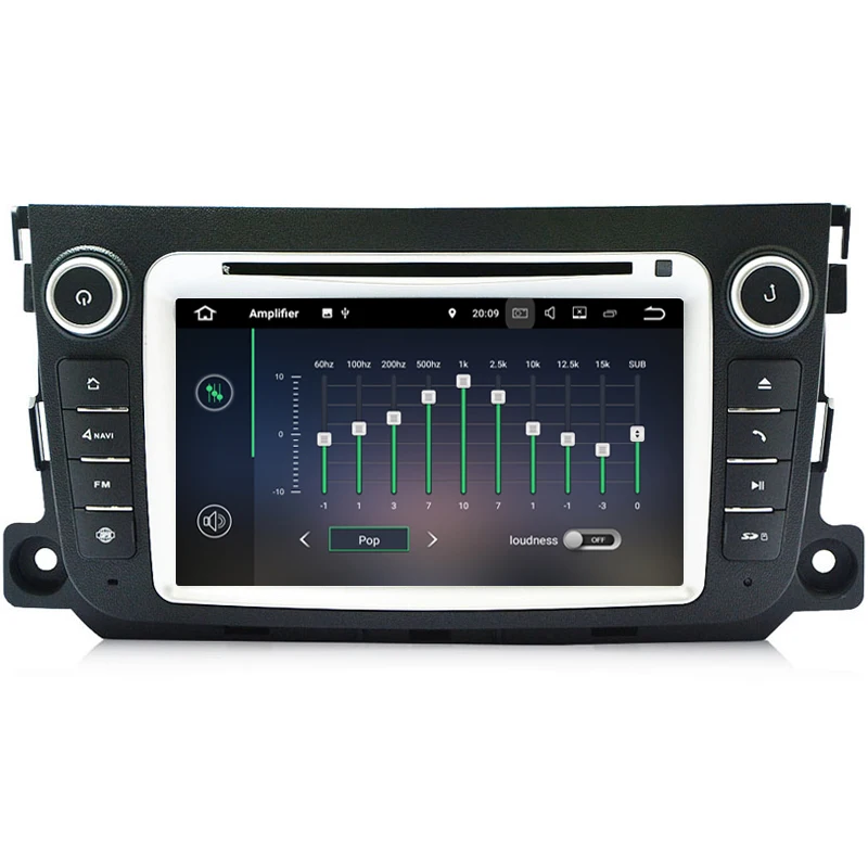 1024*600 Quad Core Android 8.1 7 inch Car DVD Player For Mercedes Benz Smart 2011 2012 2013 2014 with GPS WiFi Bluetooth 2G RAM