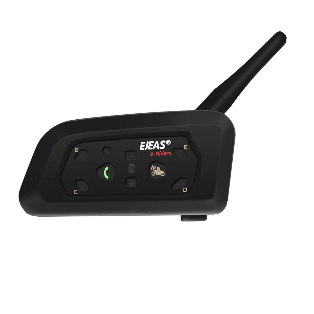 Ejeas V6 PRO Bluetooth мотоцикл шлем motobt записывающие устройство десткий коммуникатор в случаи опасности для мотоциклетного шлема гарнитура с 1200 м переговорные для 6 Riders+ металл