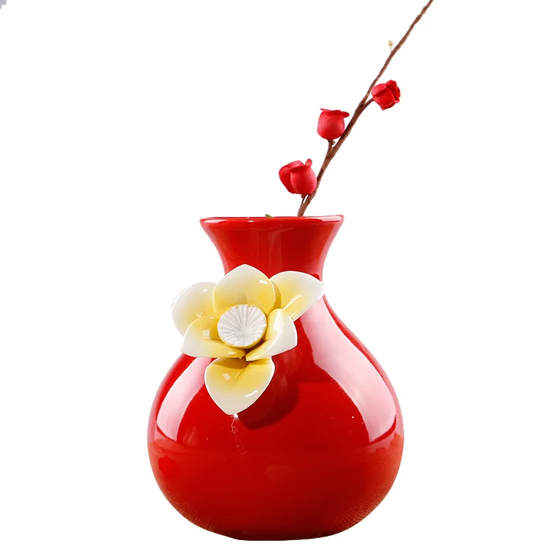 Аксессуары для украшения дома ваза из китайского фарфора Современные Резные Керамическая Ваза Свадебные украшения Организация цветов контейнер G