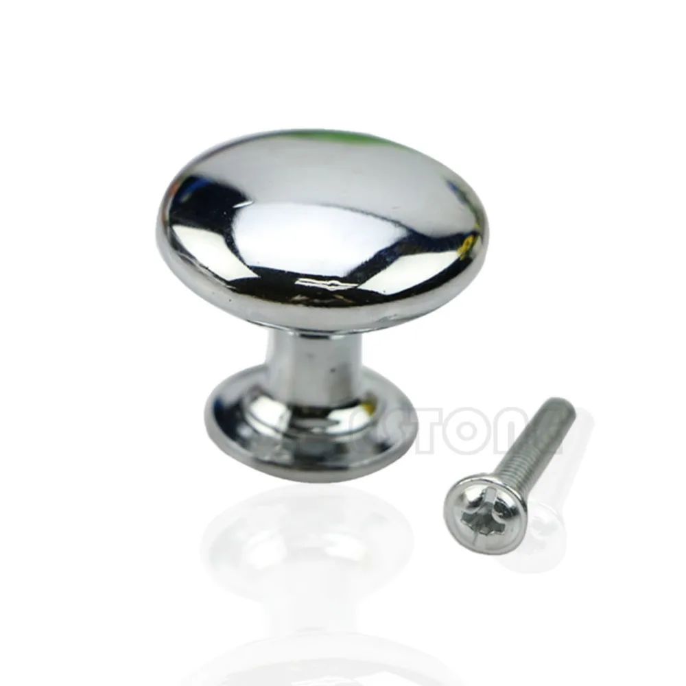 

2 Size S/L Oblate Chrome Kitchen Cabinet Wardrobe Pull Cupboard Drawer Door Knob Handles