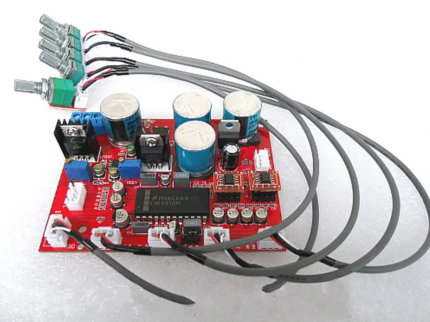 

LM4610 Tone Board Stereo HIFI Pre-amp Preamplifier Audio Amplifier OP275 OPAMP Volume Tone Control