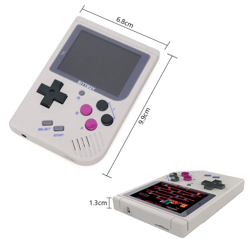 New BittBoy V3.5 Video Game Console Retro Handheld Save/Load Game Console +8GB MICRO SD CARD