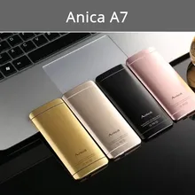 Anica A7 Telefone Com Super Mini Cartão Ultrafino Luxo Bluetooth 1.63 “polegada telefone À Prova de Choque À Prova de Poeira