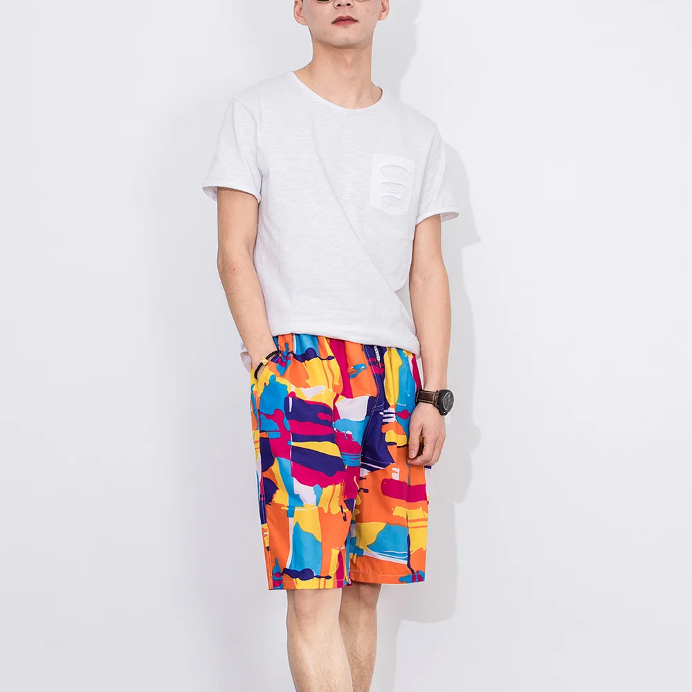 Fashion Swim Trunks for Men Summer Quick Dry Surf Beach Swimming Shorts (1)