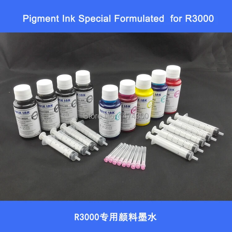 

XIMO 9C High quality Pigment Ink For Epson Stylus photo R3000,T1571-T1579 PIGMENT INK,UV Resistant Ink