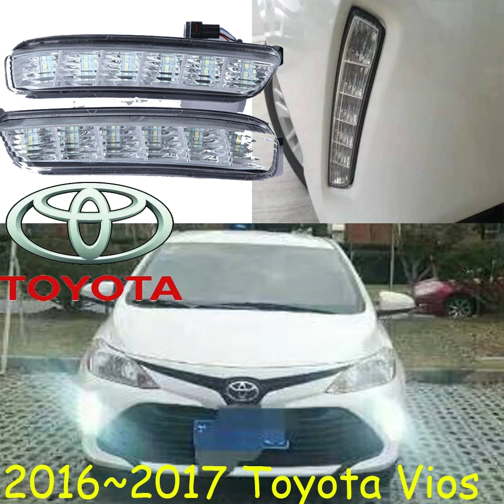 

car-styling,2016~2018 Vios daytime light,Free ship!chrome, led,2pcs/set,Vios fog light;vios headlight,car-covers,Vios