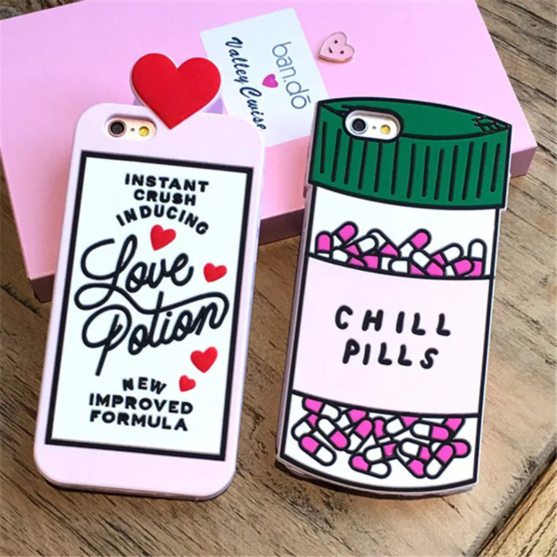 2017 Luxury Love Potion Chill Pills Bottle Phone Case For For iPhone 5