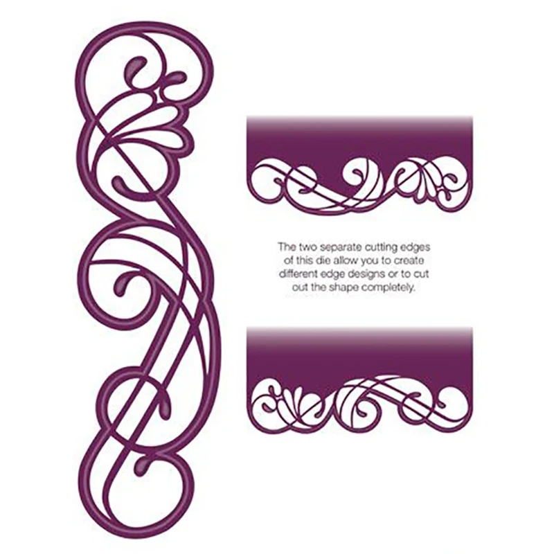 

Note Lace Border Edge Frame Metal Cutting Dies Stencils For DIY Scrapbooking Decorative Embossing Cards Handcraft Die Cut 2019