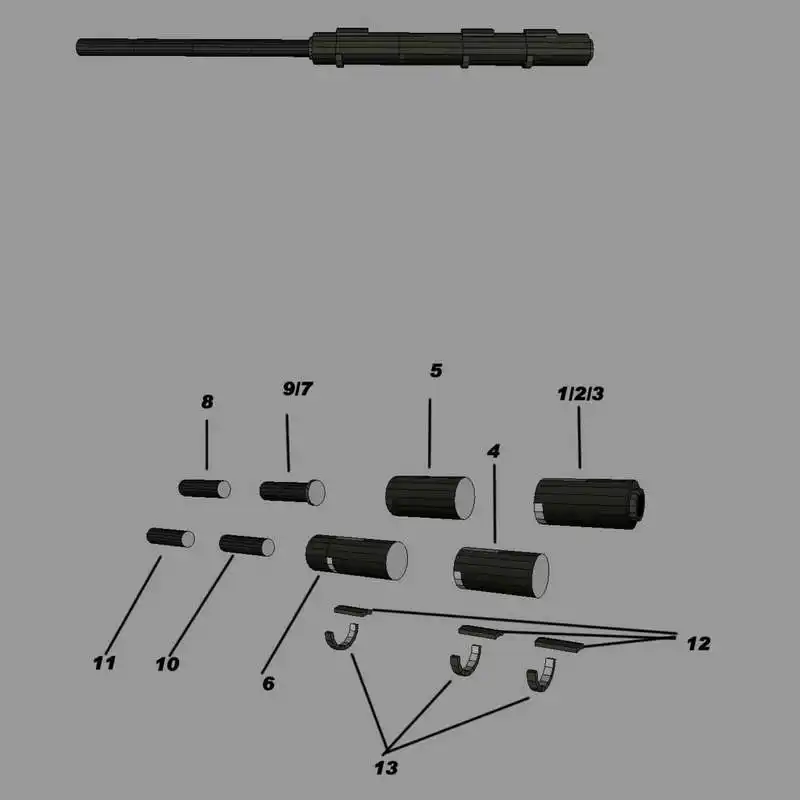 DIY 1: 1Cheytac M200 интервенция снайперская винтовка Бумажная модель Сборка ручной работы 3D игра-головоломка детская игрушка