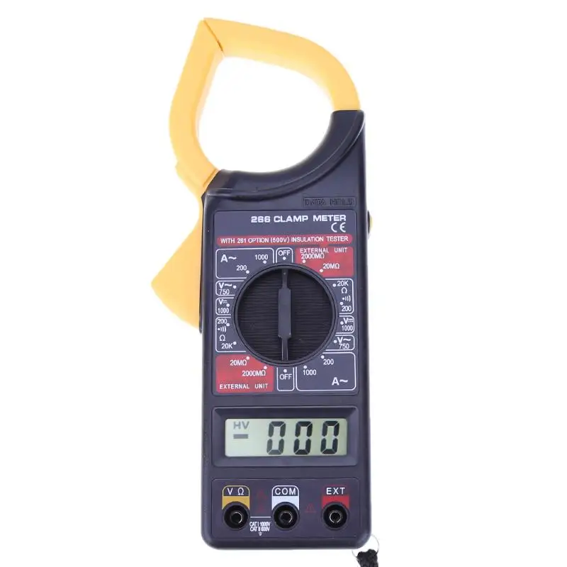 

1999 Counts Digital Clamp Meter Multimeter DC/AC Voltmeter Current Meter Resistance Capacitance Tester