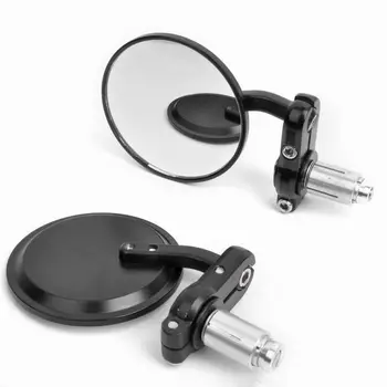 

Universal Motor Bike modified retro folding Motorcycle Mirror Black Billet handle Bar Mirror Rearview Mirror moto Side Mirrors