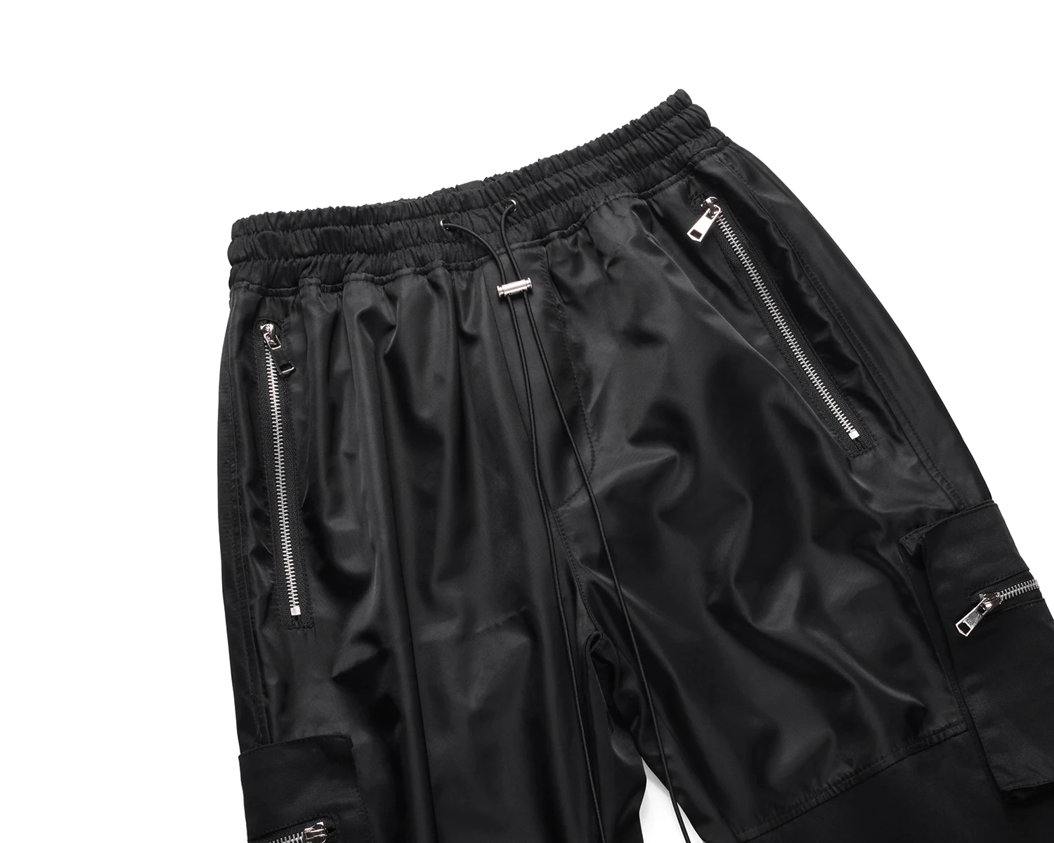 QoolXCWear, мужские брюки в стиле хип-хоп, сатиновые, в стиле пэчворк, брюки-карго, мужские, уличные, с застежкой на лодыжке, свободные, подходят для бега