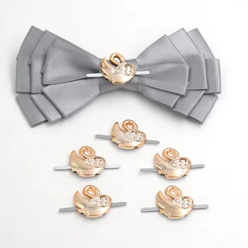 

22/22mm,25pcs goose metal leg gold no fade ribbon buckles bow acessories Invitation Ribbon Slider Headband Hair Clip DIY