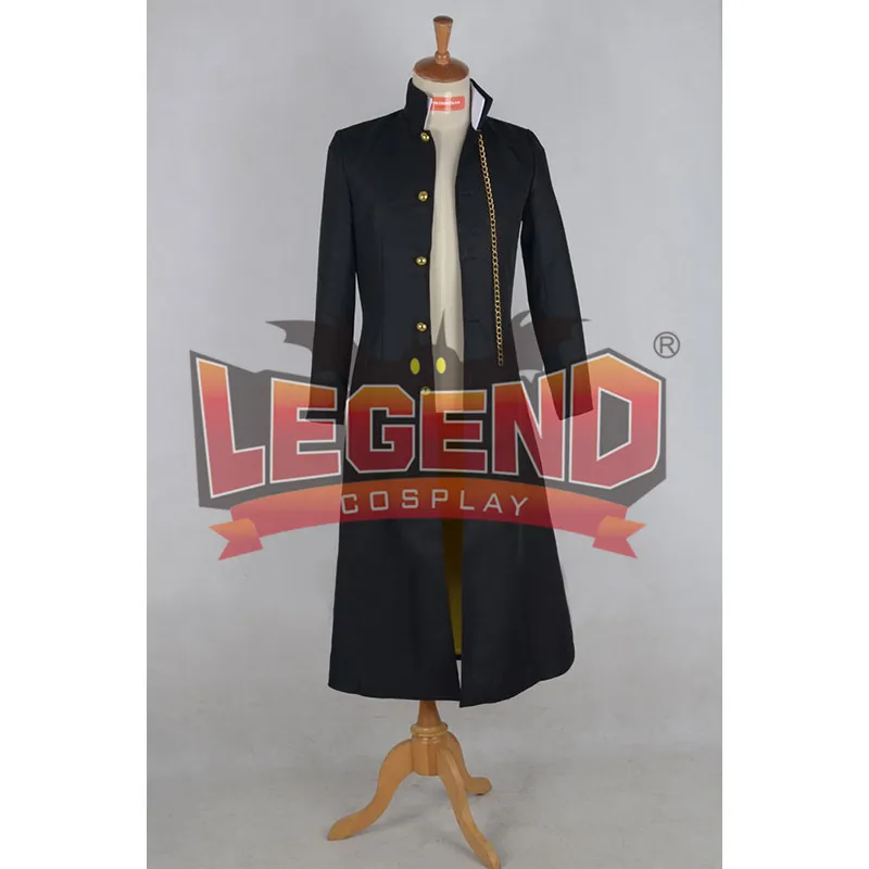 

JoJo's Bizarre Adventure Jotaro Kujo Jacket Trench Coat Cosplay with hat