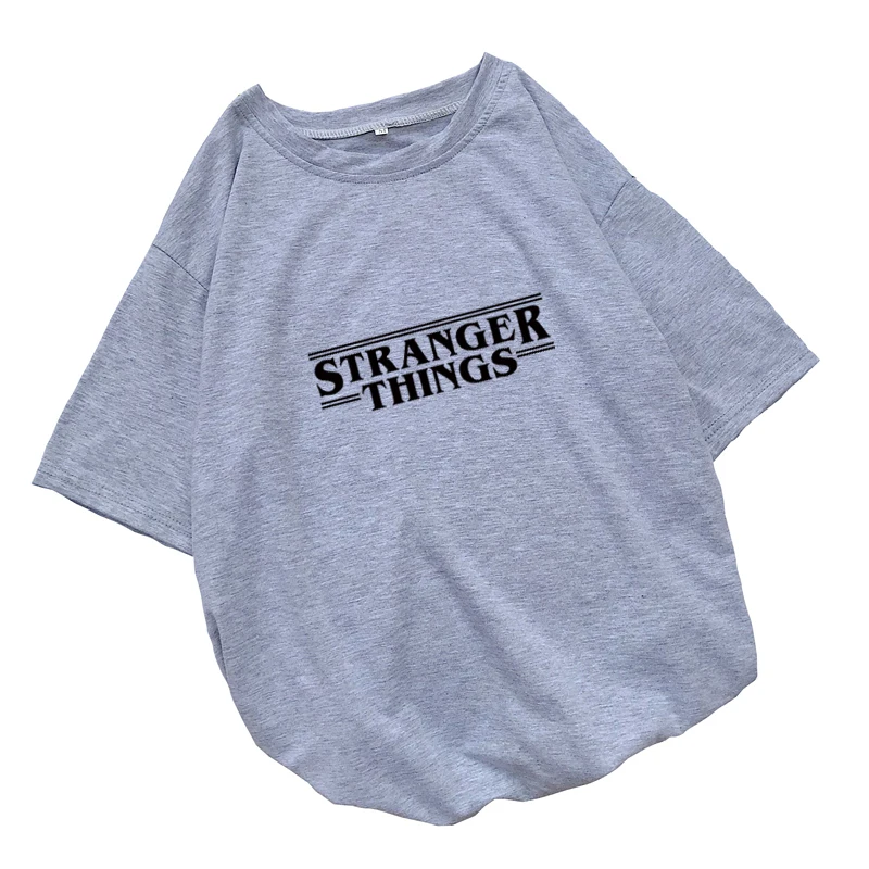 Summer Fashion Stranger Things Letter Print T Shirt Women Harajuku Casual Short Sleeve Streetwear Tshirt Tops Tee Camiseta Mujer (4)