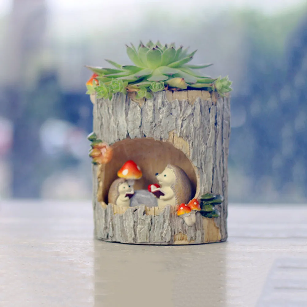 

Pastoral Plant Pot Succulent Office Flower Home Decoration Garden Gift Desktop Aeration Room Hole Mini