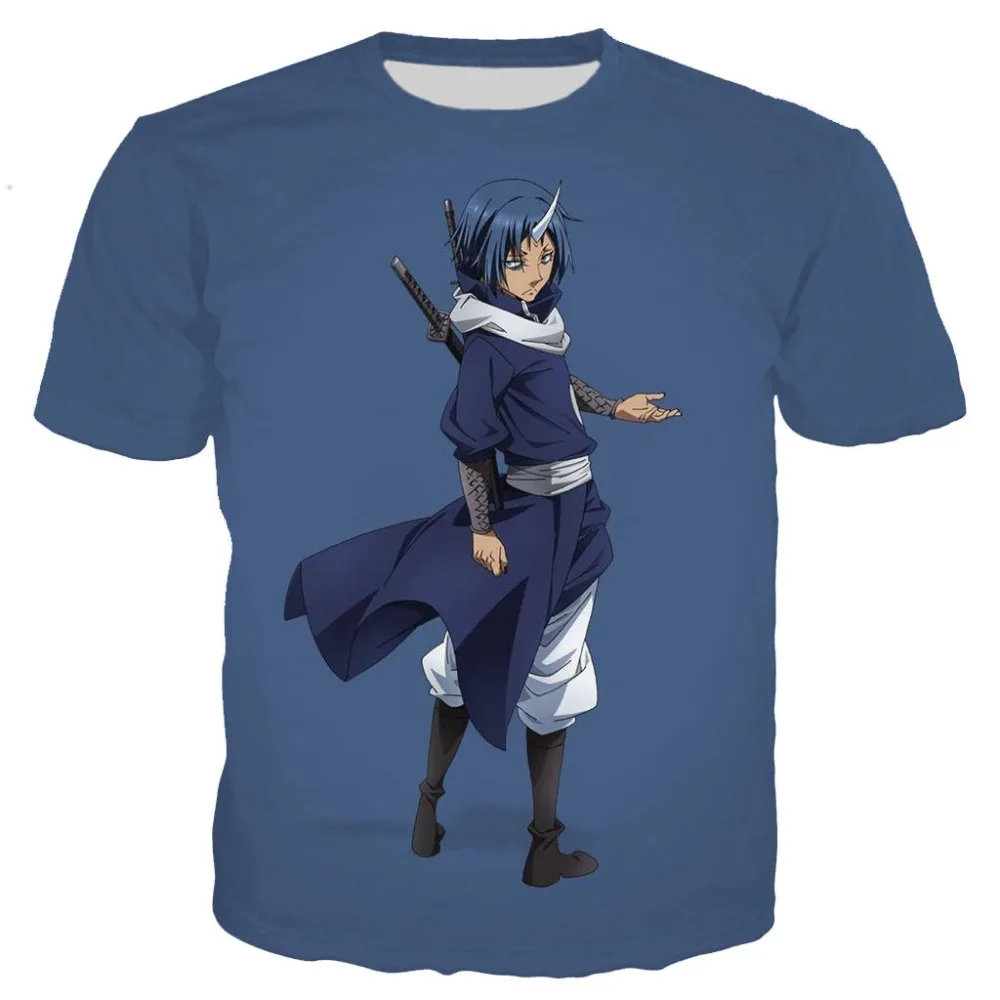 Футболки tensei shitara slime datta ken с 3D принтом забавные модные летние рубашки крутая