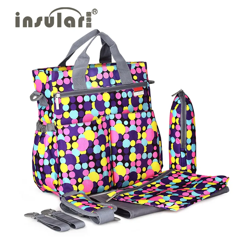 

New Fashion Multi-functional Mummy Bag Suit Large Capacity Portable Mother Baby Bag