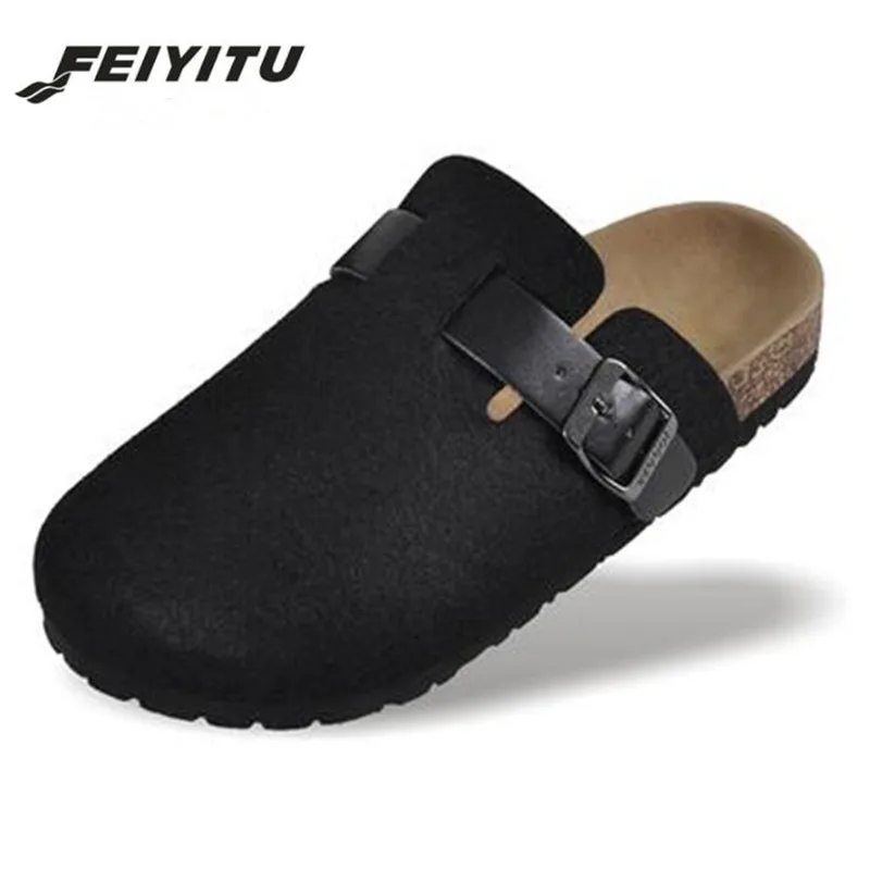 FeiYiTu/пара тапочек; женские сандалии на пробковой подошве для взрослых; женские повседневные пляжные сандалии-гладиаторы на плоской подошве с пряжкой и ремешком; Размеры 35-44