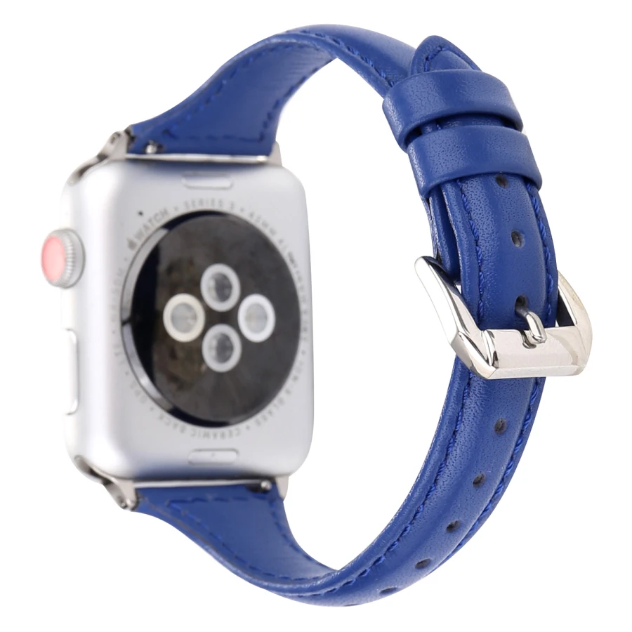 Кожа спортивный ремешок для Apple Watch Series 1 2 3 4 38 мм 42 мм ремешок для часов Ремешок для iWatch 40 мм 44 мм Series4 запястье ремень браслет