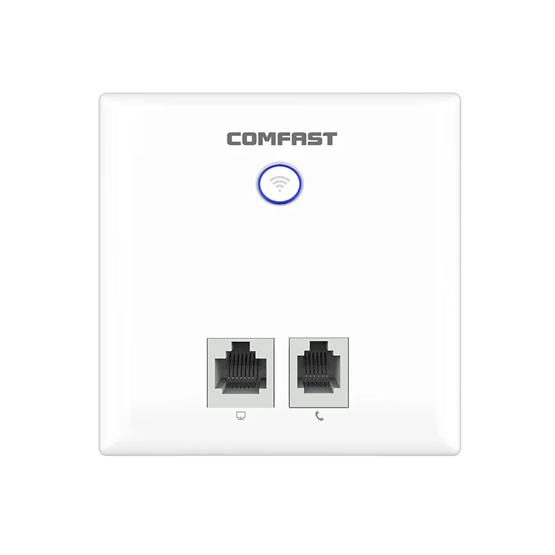 Главная Отель Wi-Fi проекта 1 шт 8 гигабитный коммутатор Poe + 6 шт Беспроводной разъем AP 750 Мбит/с в стены RJ45 + RJ11 точка доступа Wi-Fi маршрутизатор AP